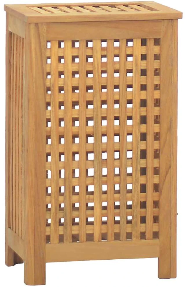 Skalbinių dėžė, 35x25x60cm, tikmedžio medienos masyvas