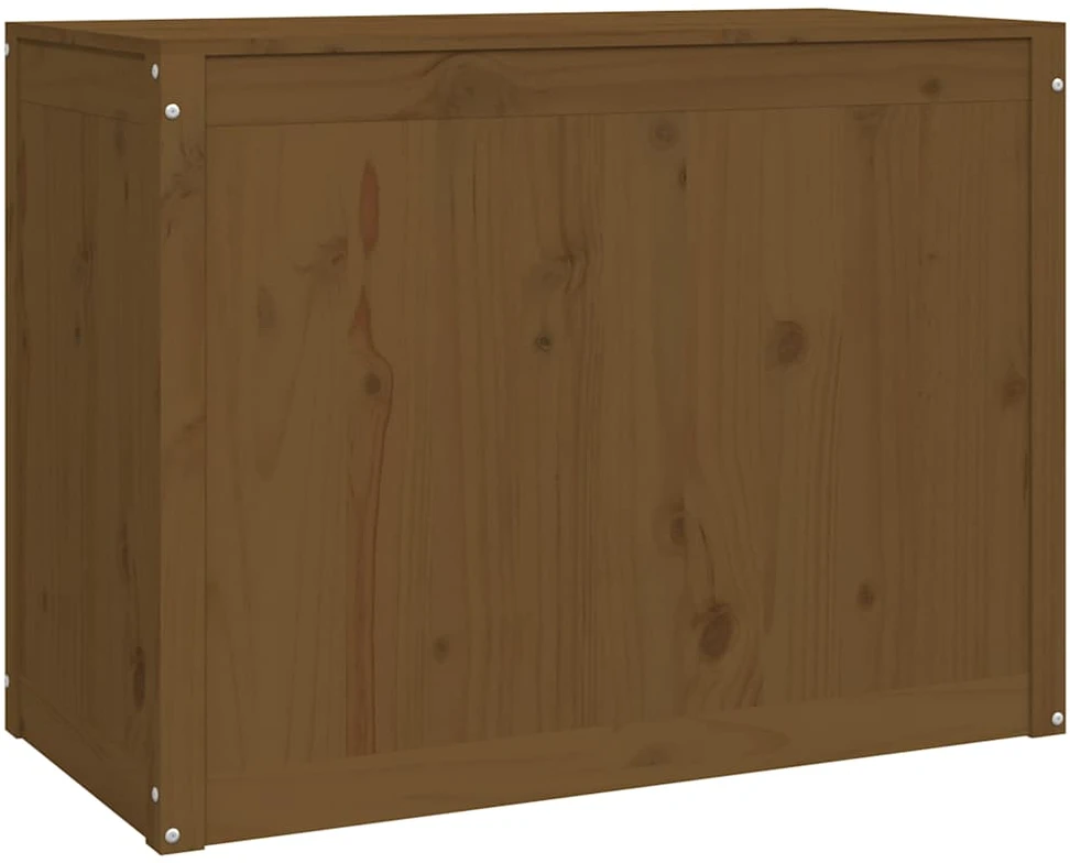 Skalbinių dėžė, medaus ruda, 88,5x44x66cm, pušies masyvas