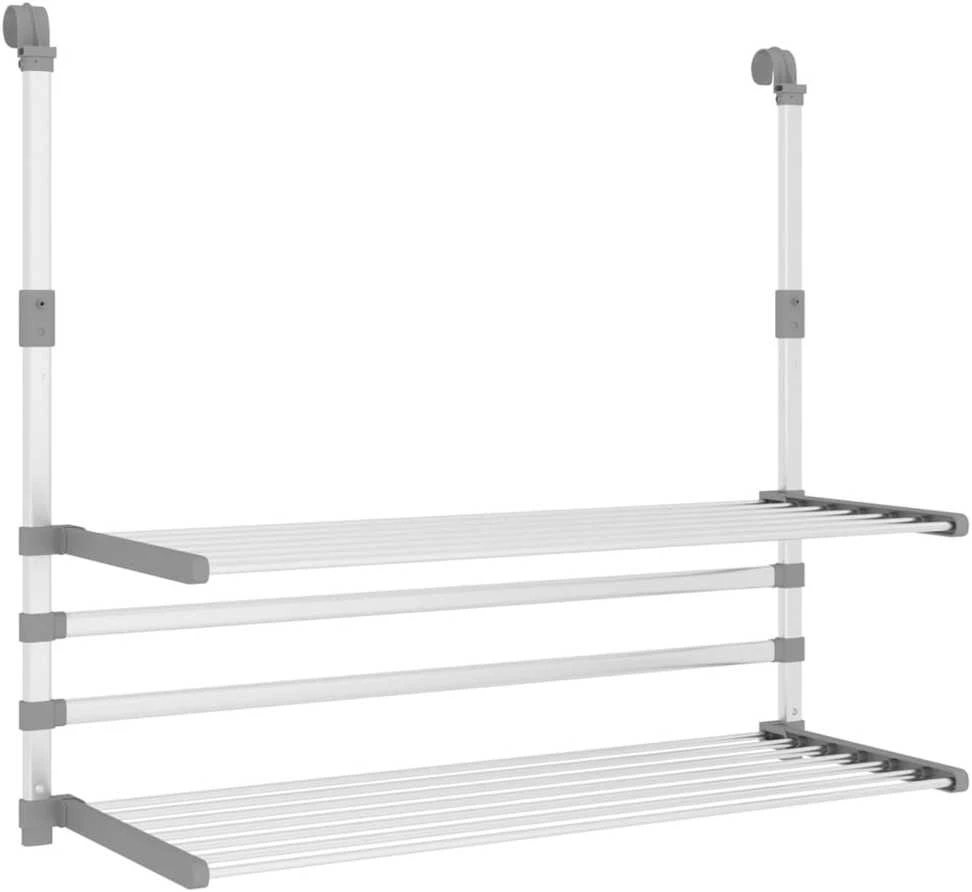 Skalbinių džiovykla balkonui, 89x25x(60–95)cm, aliuminis