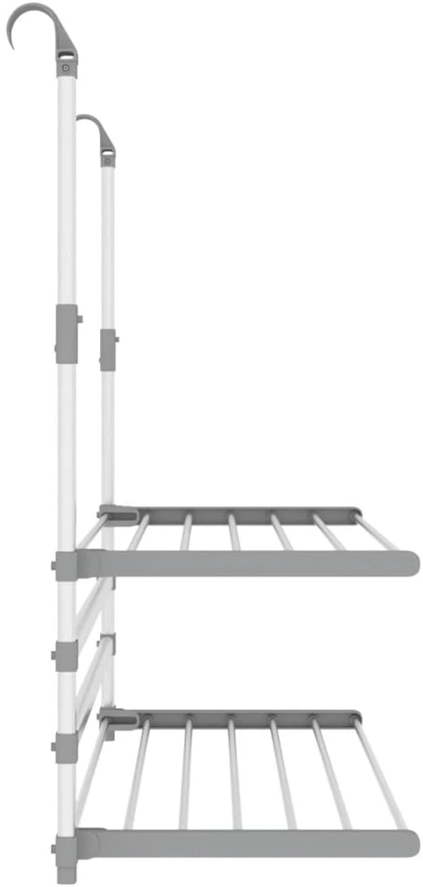 Skalbinių džiovykla balkonui, 89x25x(60–95)cm, aliuminis