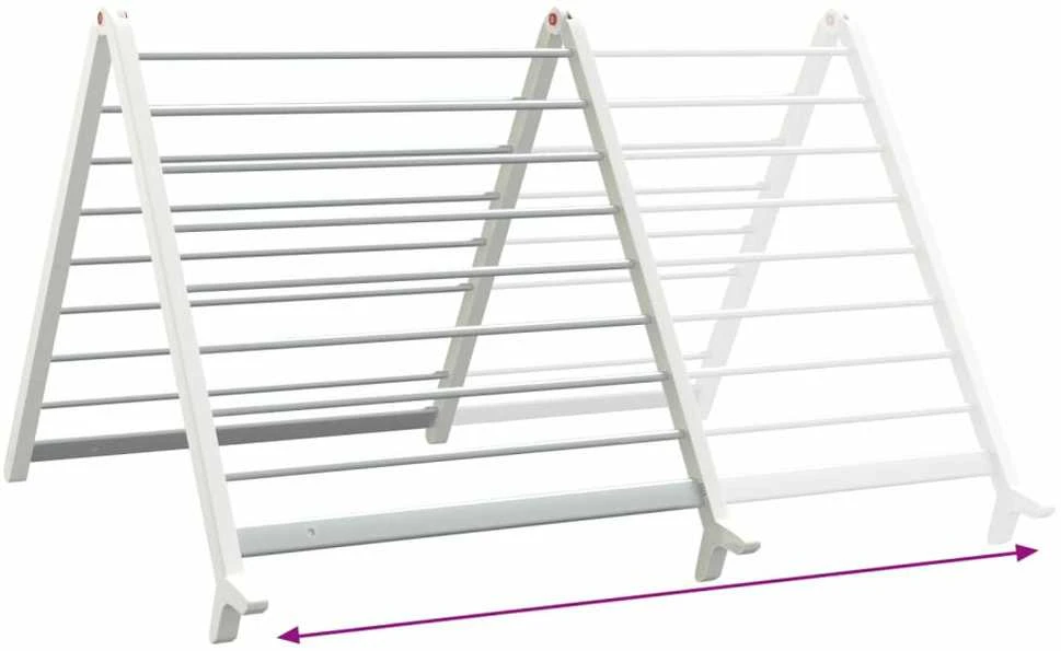 Skalbinių džiovykla voniai, prailginama nuo 53–90cm, aliuminis
