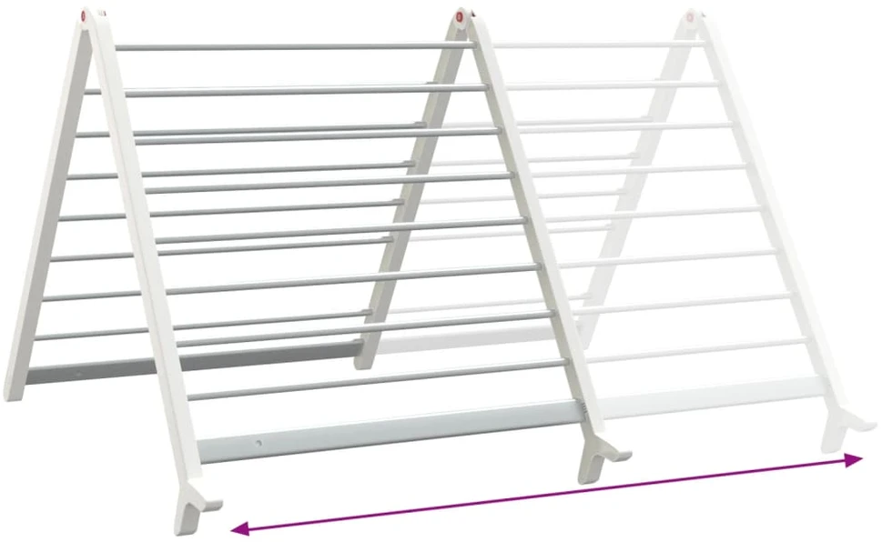 Skalbinių džiovykla voniai, prailginama nuo 53–90cm, aliuminis