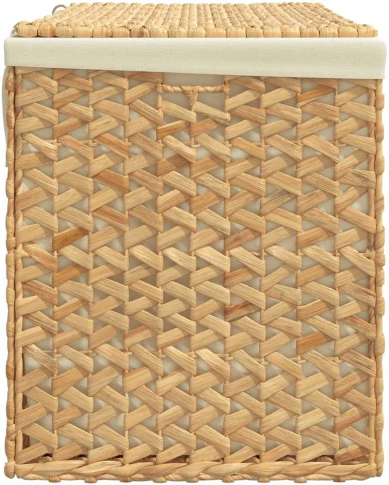 Skalbinių krepšys, 3 skyriai, 75x42,5x52cm, vandens hiacintas