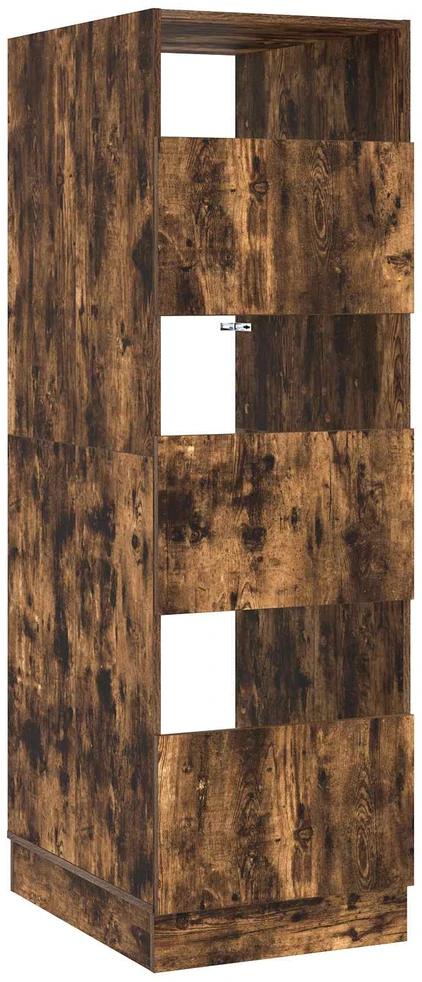 Skalbinių spinta su saugykla Rūkyta ąžuolas 50 x 68 x 162 cm