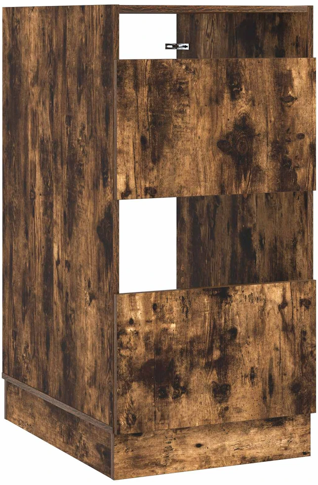 Skalbinių spinta su saugykla Rūkyta ąžuolas 50 x 68 x 102 cm