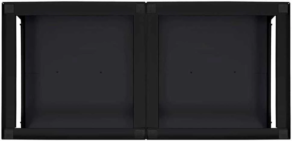 Skalbyklės pjedestalas 2 vnt. Juodas 124,5 x 61,5 x 32,5 cm