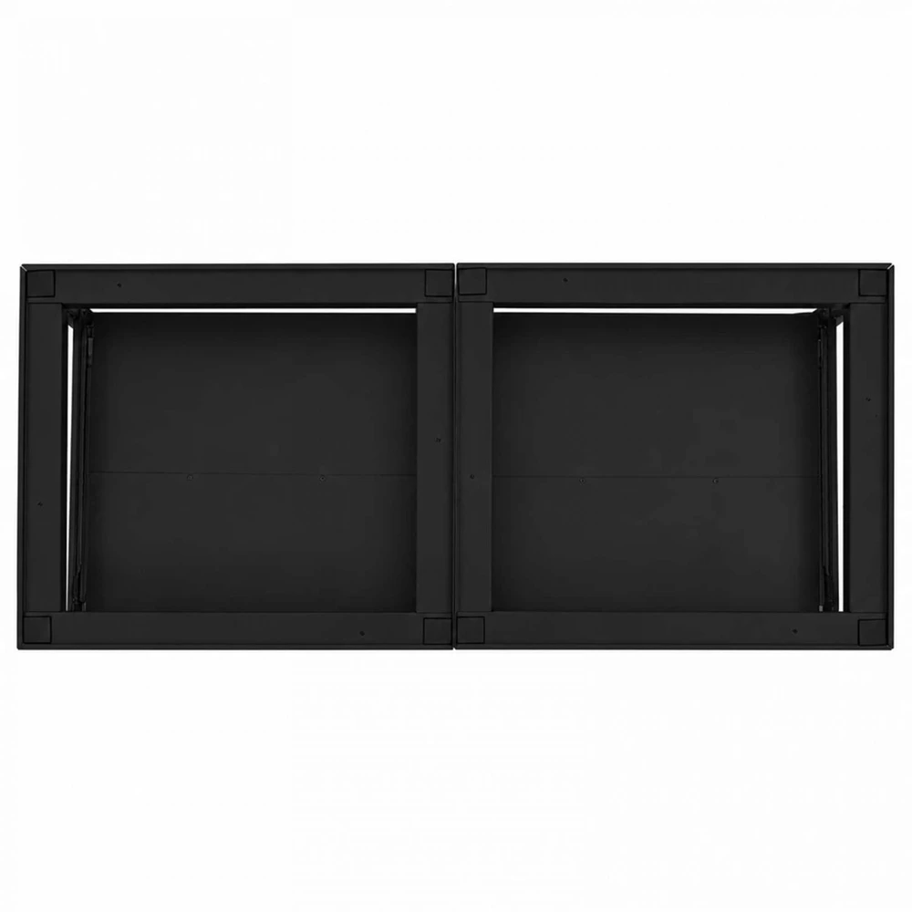 Skalbyklės pjedestalas 2 vnt. Juodas 120 x 56 x 52 cm Plienas
