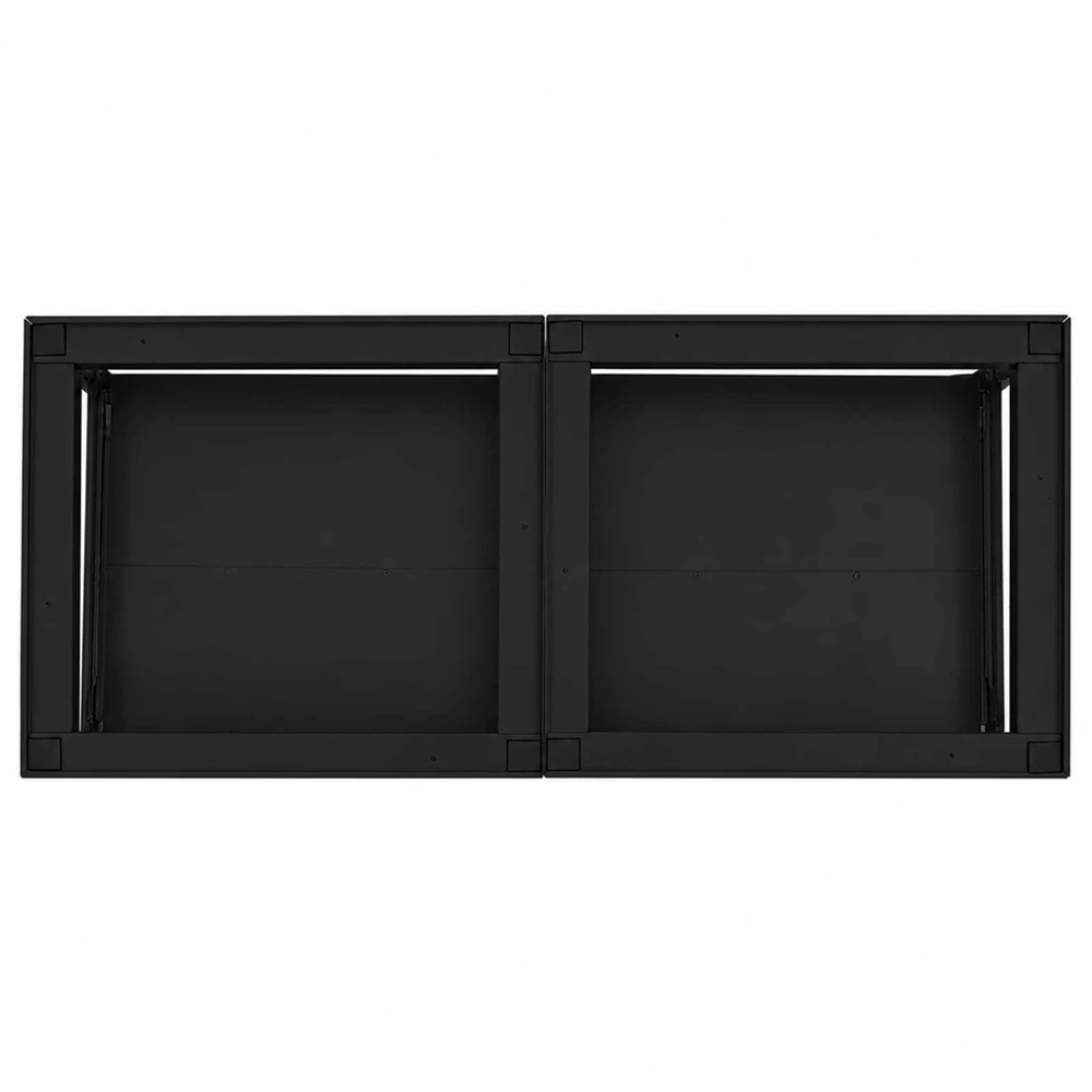 Skalbyklės pjedestalas 2 vnt. Juodas 120 x 56 x 52 cm Plienas