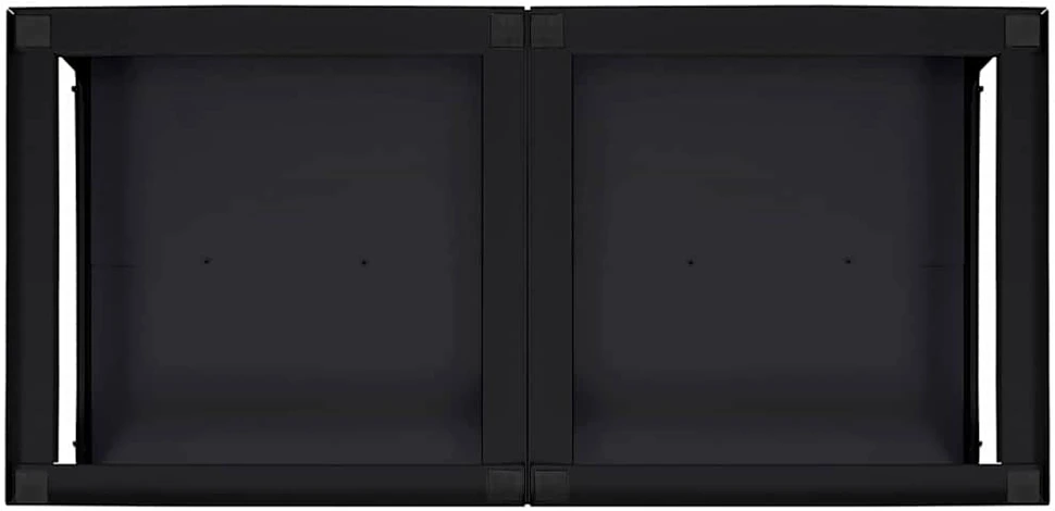 Skalbyklės pjedestalas 2 vnt. Juodas 124,5 x 61,5 x 32,5 cm