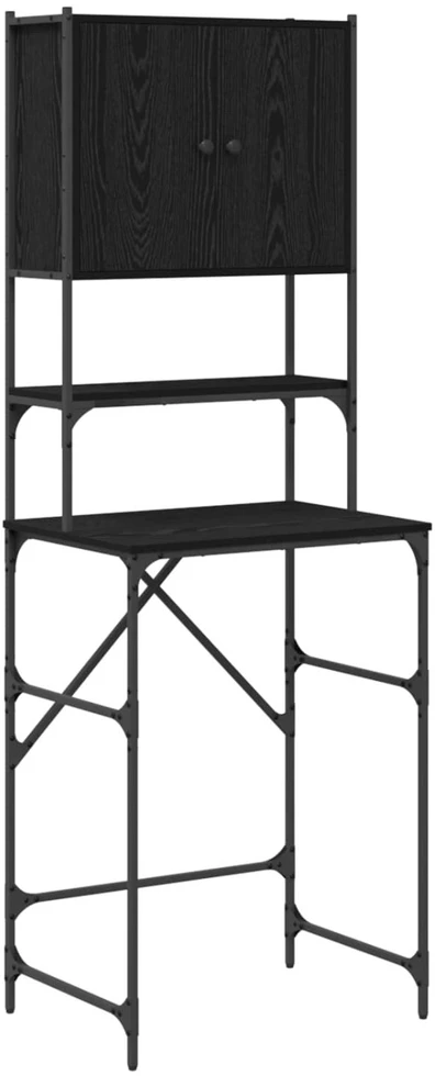 Skalbyklės spinta Juodas 0ak 68 x 48,5 x 194 cm
