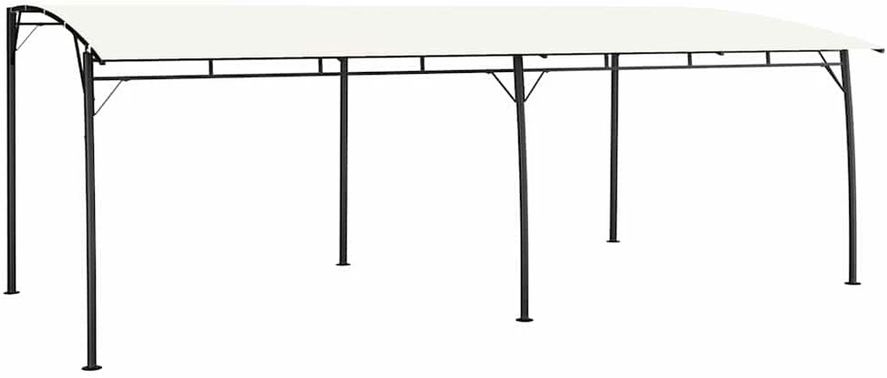 Sodo markizė nuo saulės, kreminės spalvos, 6x3x2,55m