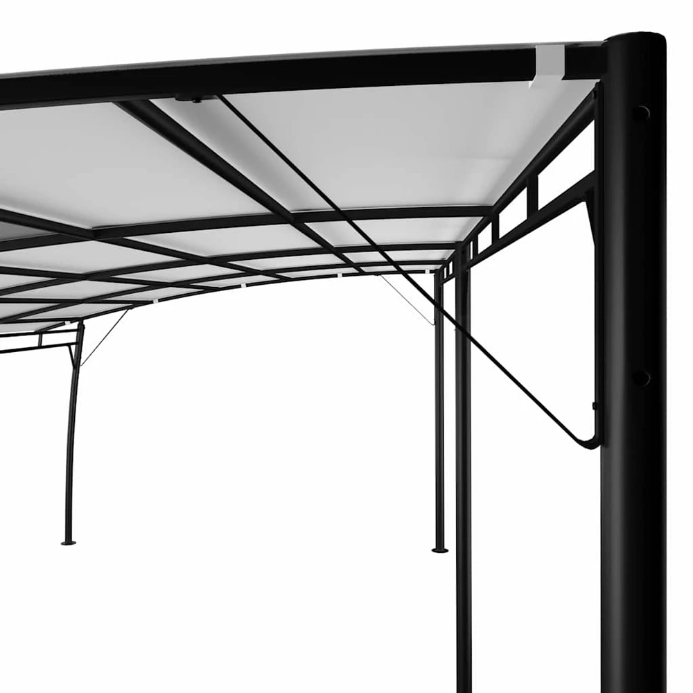 Sodo markizė nuo saulės, kreminės spalvos, 6x3x2,55m