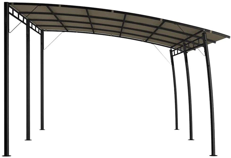 Sodo markizė nuo saulės, taupe spalvos, 6x3x2,55m