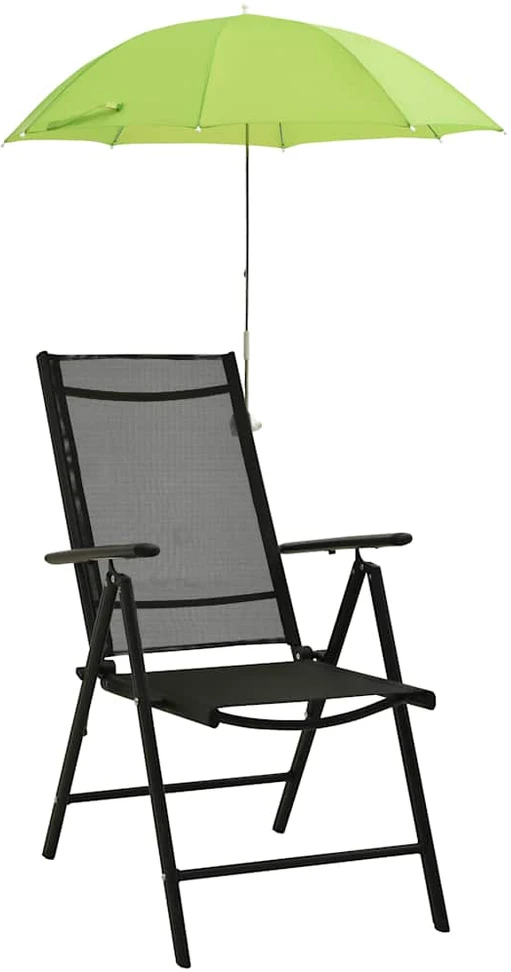 Skėčiai stovyklavimo kėdei, 2vnt., žalios spalvos, 105cm