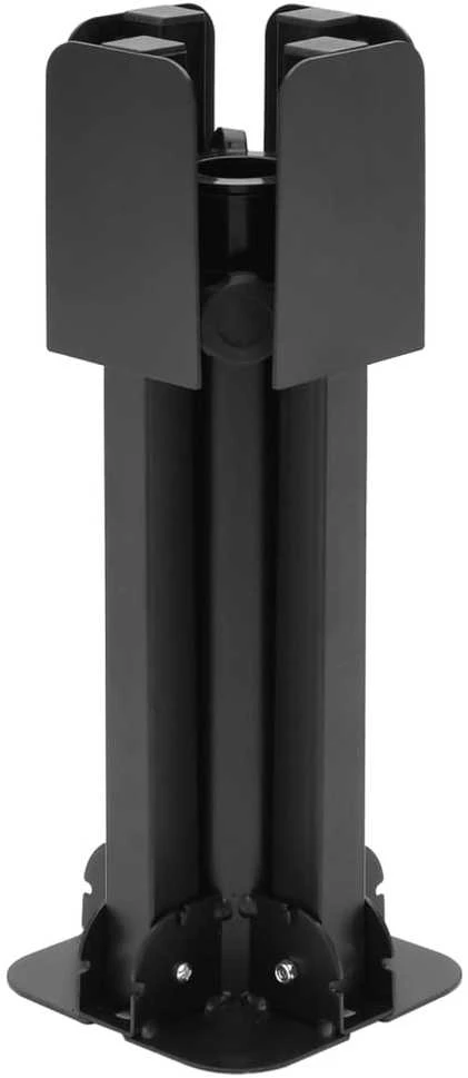 Skėčio nuo saulės pagrindas 38/48 mm stulpams, juodas, plienas