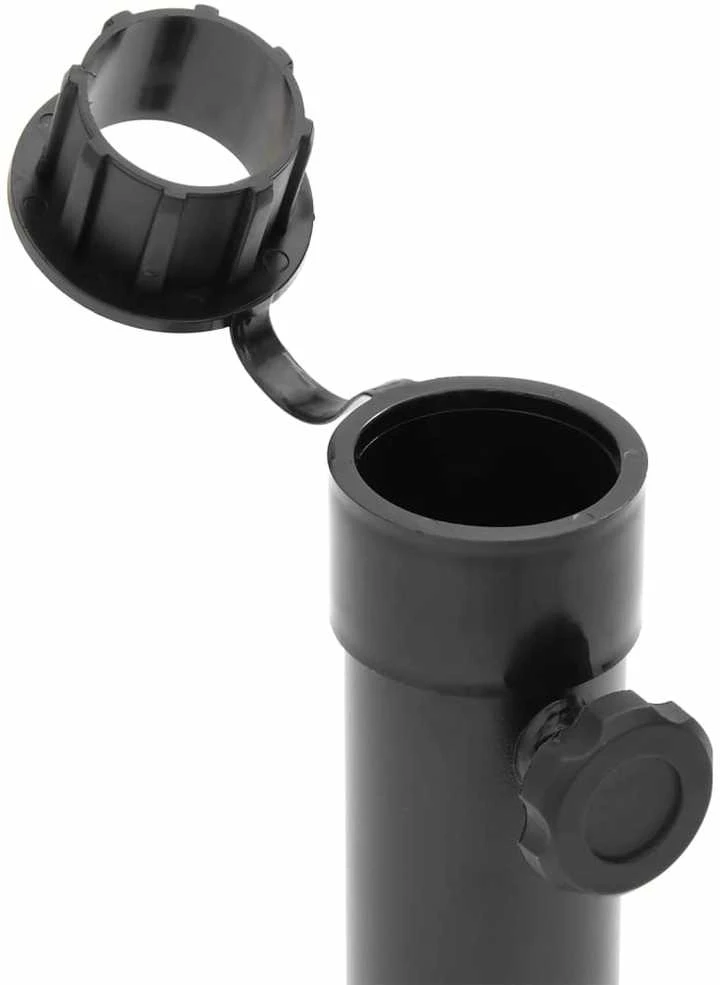 Skėčio nuo saulės pagrindas 38/48mm stulpams, juodas, plienas