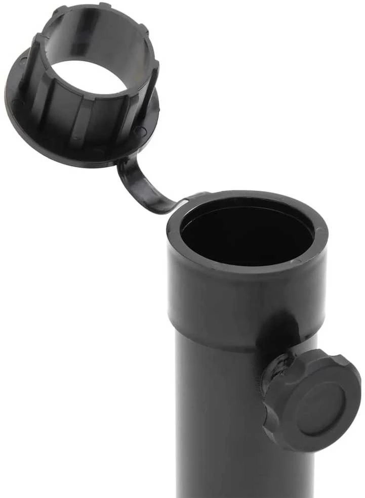 Skėčio nuo saulės pagrindas 38/48mm stulpams, juodas, plienas