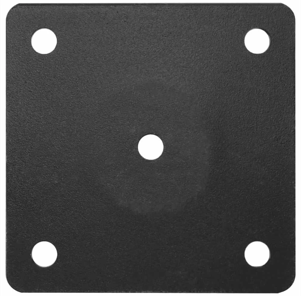 Skėčio nuo saulės pagrindas 38/48mm stulpams, juodas, plienas