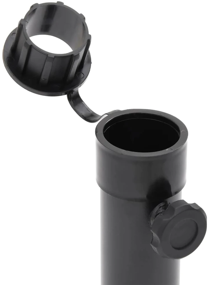 Skėčio nuo saulės pagrindas 38/48mm stulpams, juodas, plienas