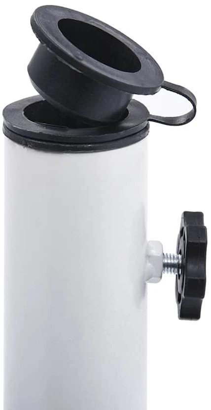 Skėčio pagrindas, baltos spalvos, ketus, 12kg, 48cm