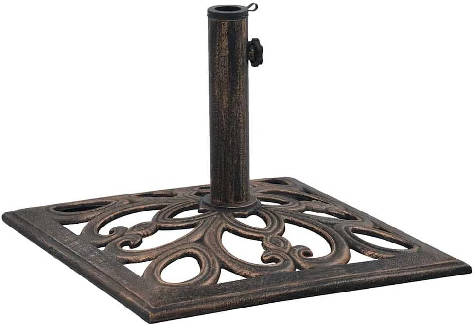 Skėčio pagrindas, bronzinės spalvos, ketus, 12kg, 49cm