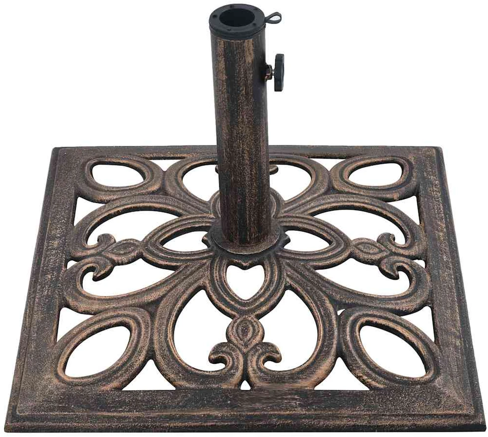 Skėčio pagrindas, bronzinės spalvos, ketus, 12kg, 49cm