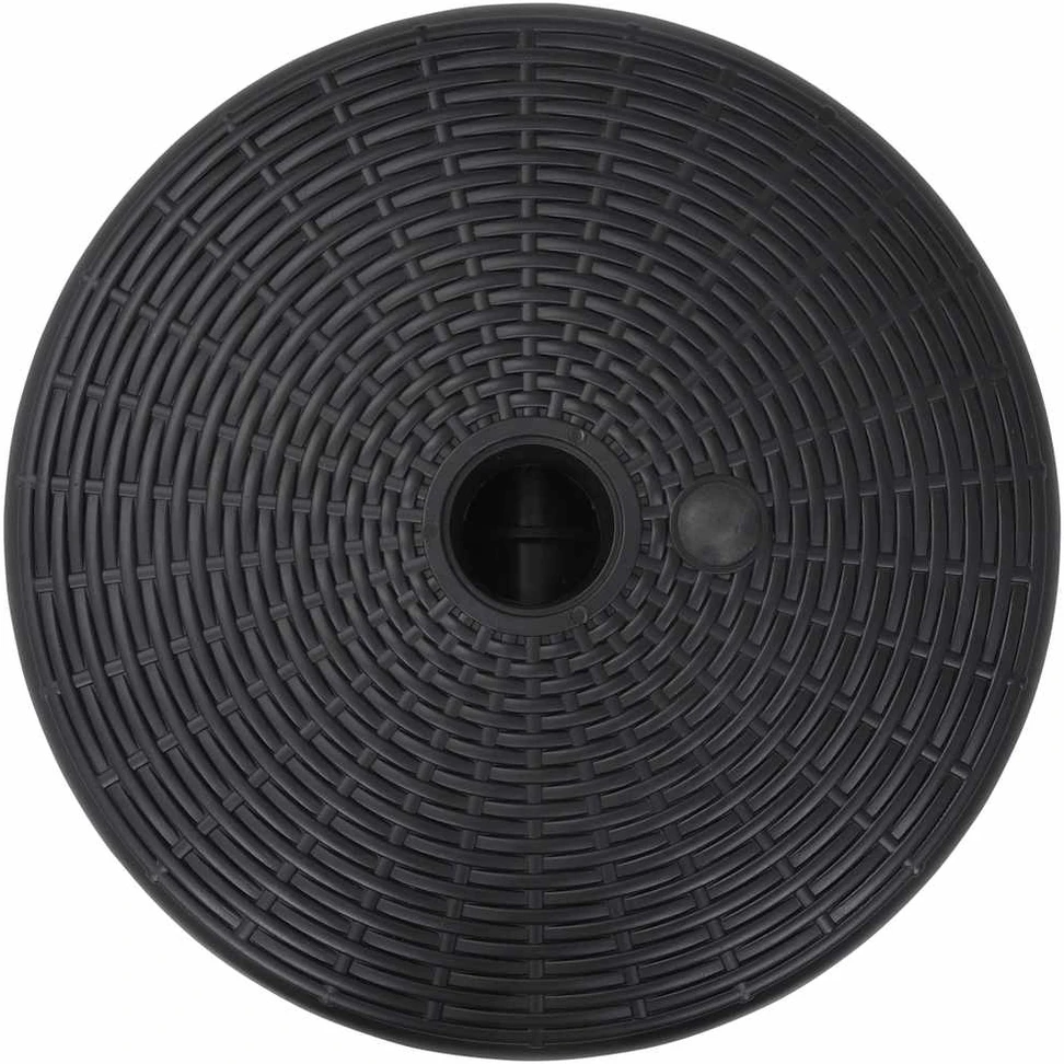 Skėčio pagrindas, juodas, pildomas smėliu/vandeniu, 24l