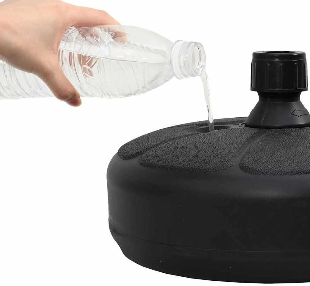 Skėčio pagrindas, juodas, pildomas smėliu/vandeniu, 15l