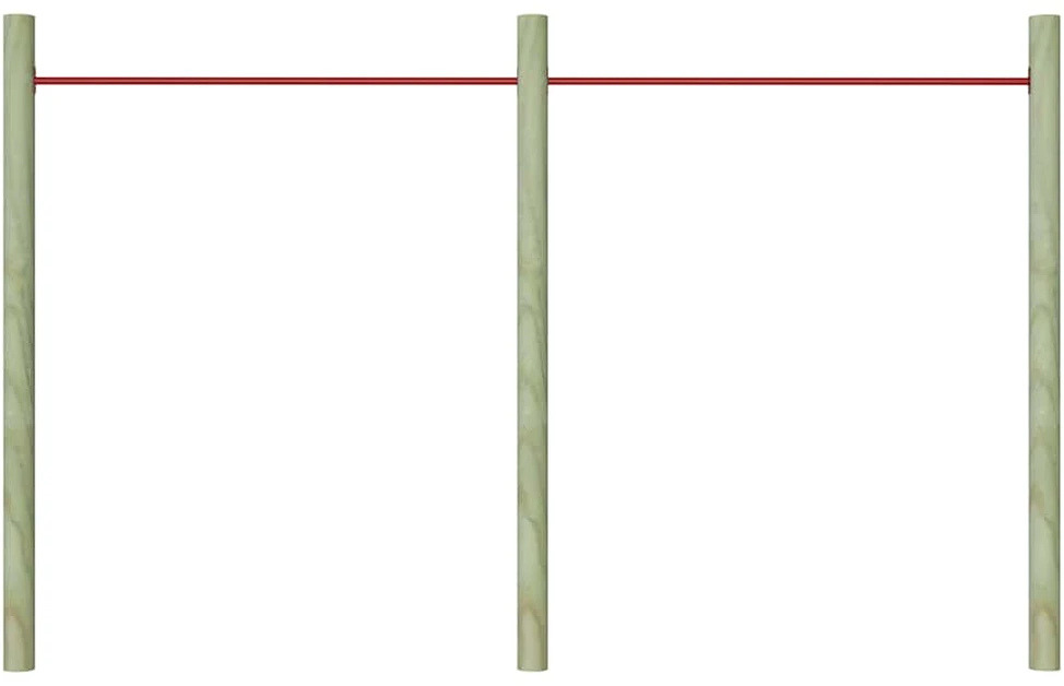 Skersiniai, 2vnt., raudonos spalvos, 125cm, plienas