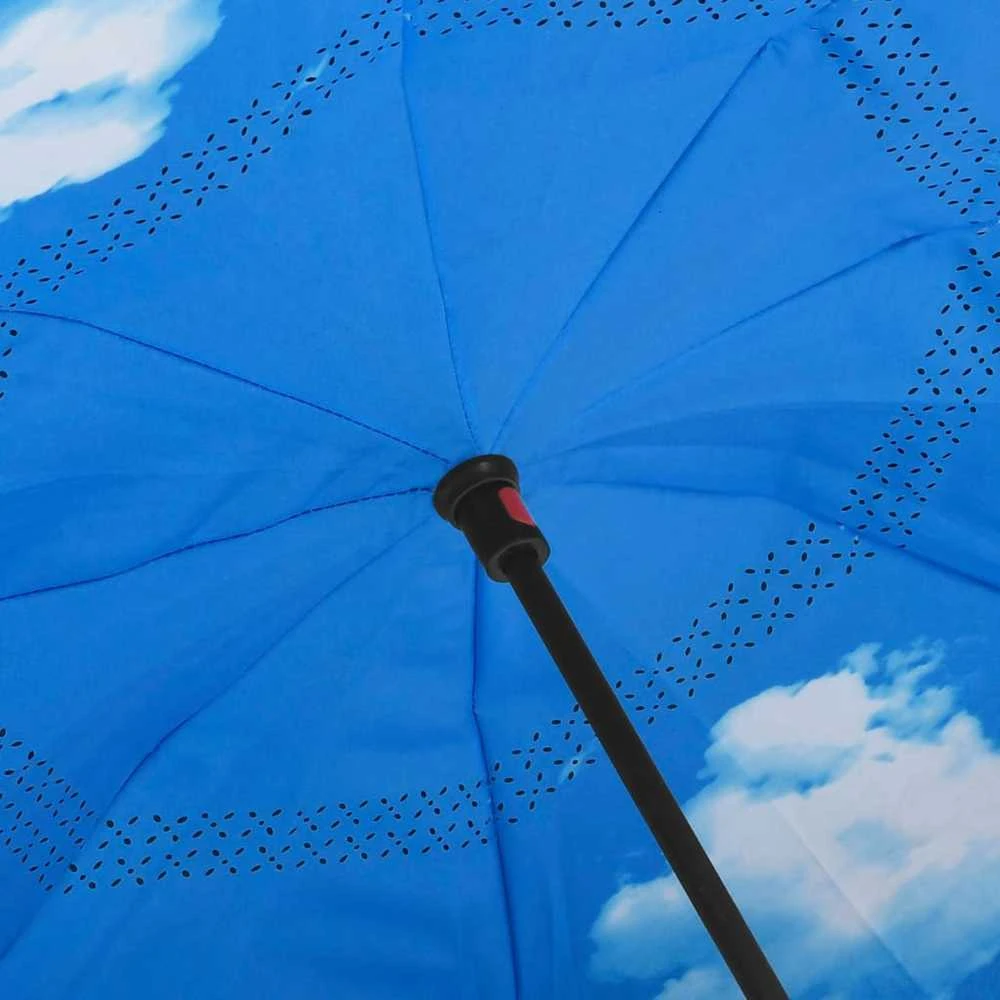 Skėtis, juodos spalvos, 108cm, su C formos rankena