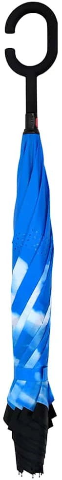 Skėtis, juodos spalvos, 108cm, su C formos rankena