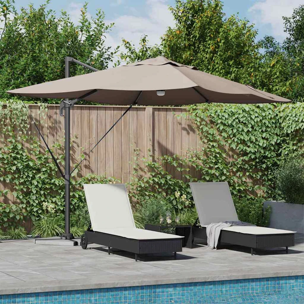 Skėtis nuo saulės 351 x 250 x 253 cm Poliesteris ir aliuminis