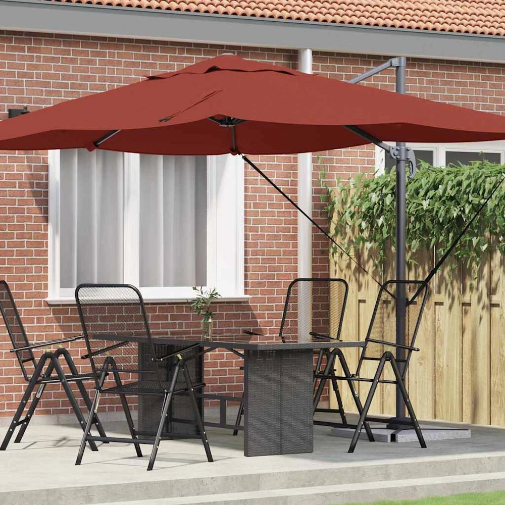 Skėtis nuo saulės 351 x 250 x 260 cm Poliesteris ir aliuminis