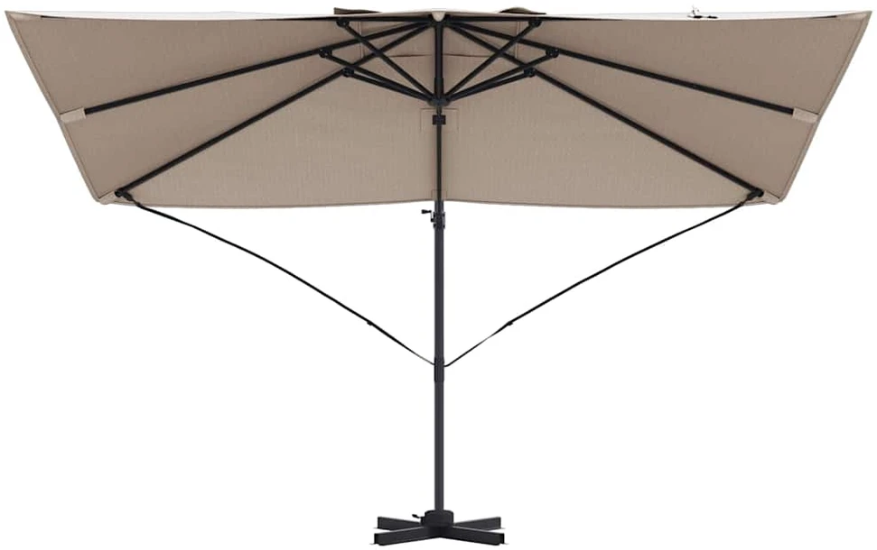 Skėtis nuo saulės 351 x 250 x 260 cm Poliesteris ir aliuminis