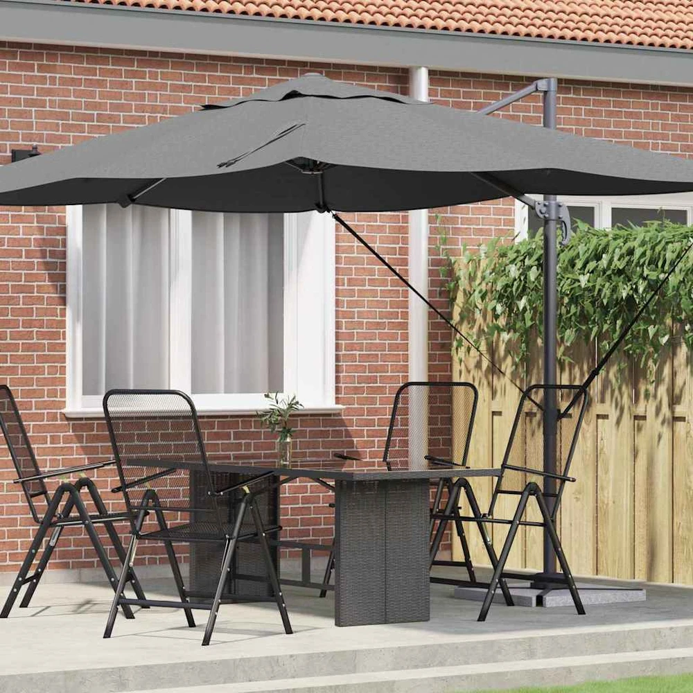 Skėtis nuo saulės 351 x 250 x 260 cm Poliesteris ir aliuminis