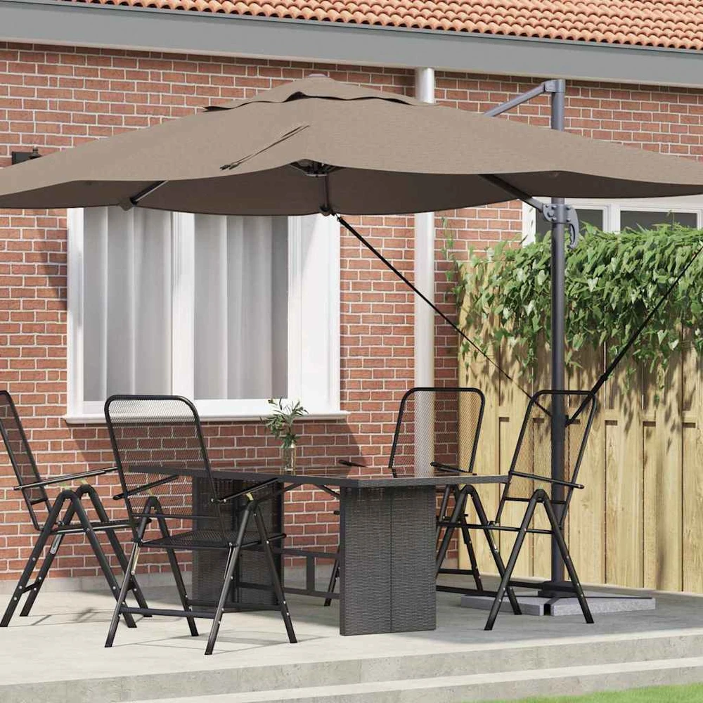 Skėtis nuo saulės 351 x 250 x 260 cm Poliesteris ir aliuminis