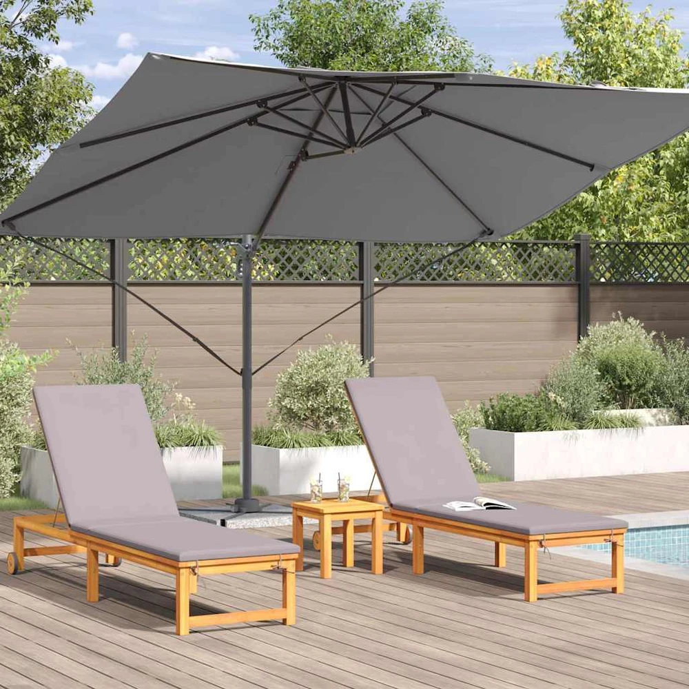 Skėtis nuo saulės 351 x 250 x 260 cm Poliesteris ir aliuminis