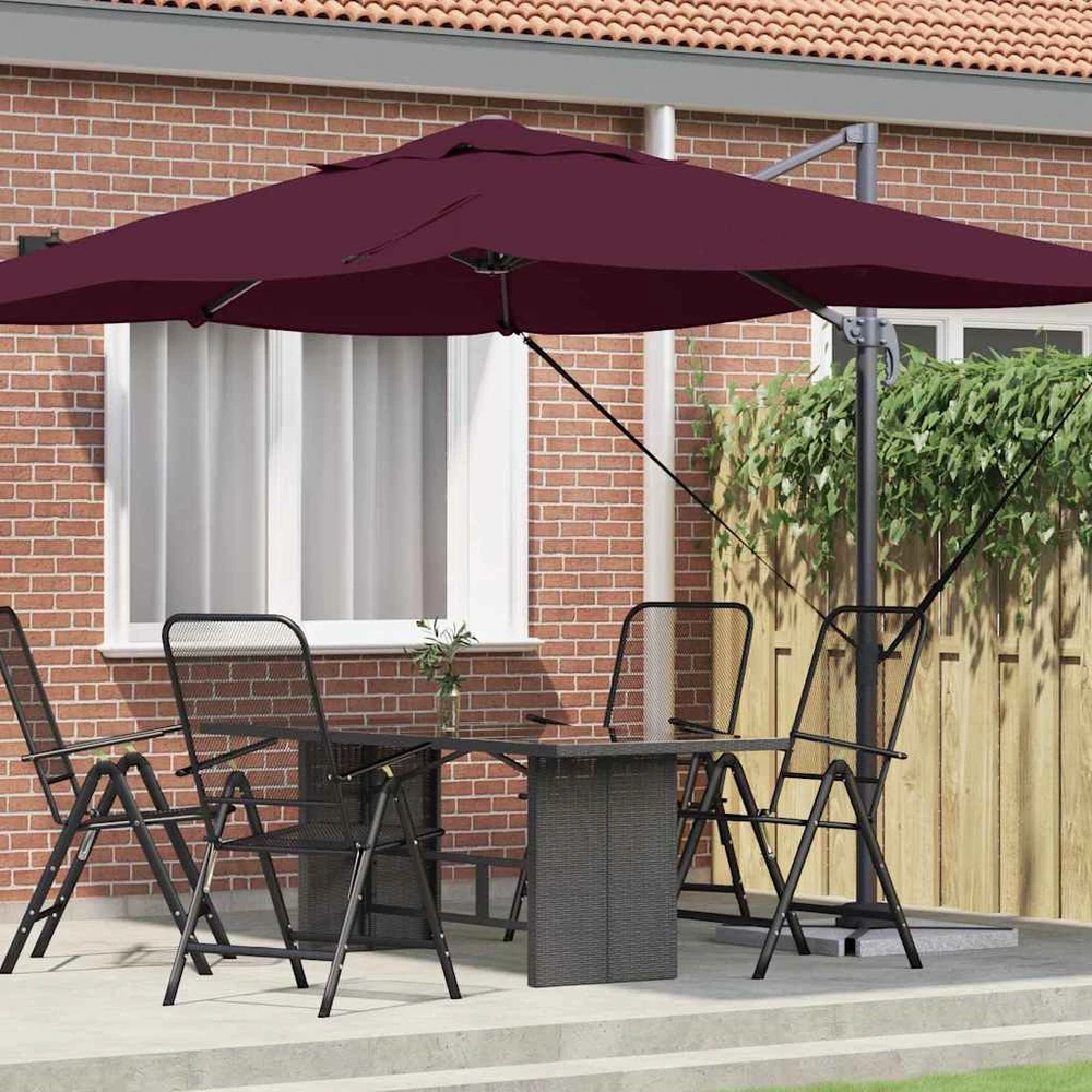 Skėtis nuo saulės 351 x 250 x 260 cm Poliesteris ir aliuminis
