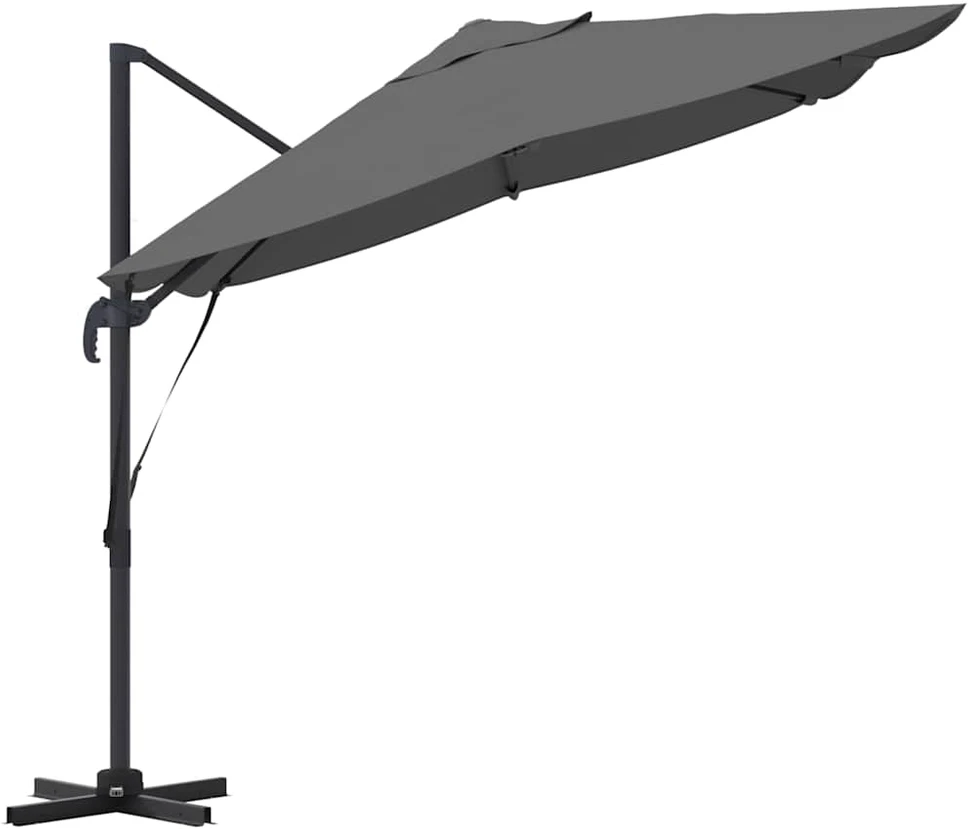 Skėtis nuo saulės 351 x 250 x 260 cm Poliesteris ir aliuminis
