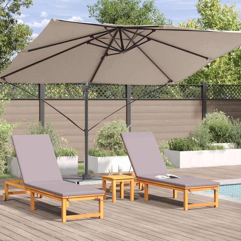 Skėtis nuo saulės 351 x 250 x 260 cm Poliesteris ir aliuminis