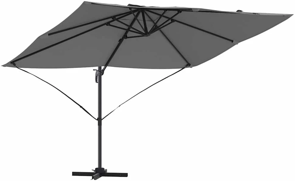 Skėtis nuo saulės 351 x 250 x 260 cm Poliesteris ir aliuminis