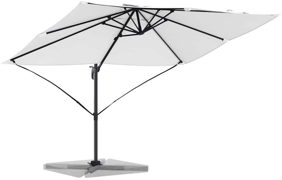 Skėtis nuo saulės 351 x 250 x 260 cm Poliesteris ir aliuminis