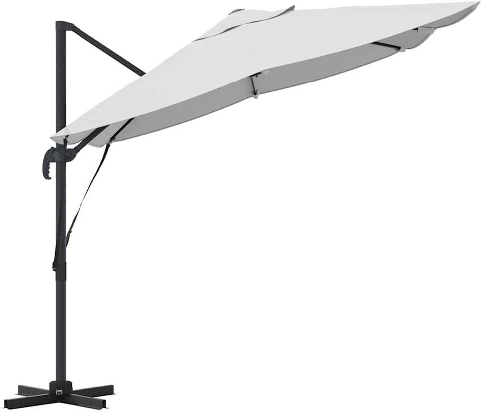 Skėtis nuo saulės 351 x 250 x 260 cm Poliesteris ir aliuminis
