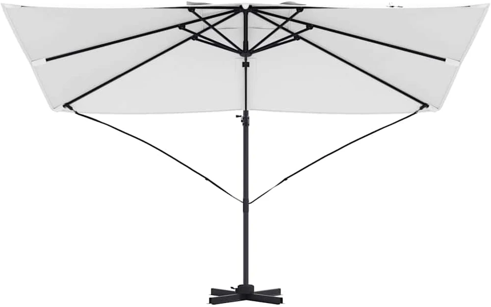 Skėtis nuo saulės 351 x 250 x 260 cm Poliesteris ir aliuminis