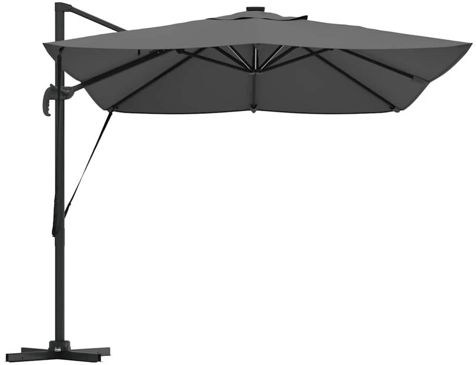 Skėtis nuo saulės 352 x 251 x 265 cm Poliesteris ir aliuminis