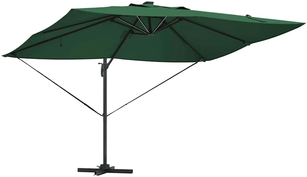 Skėtis nuo saulės 352 x 251 x 265 cm Poliesteris ir aliuminis