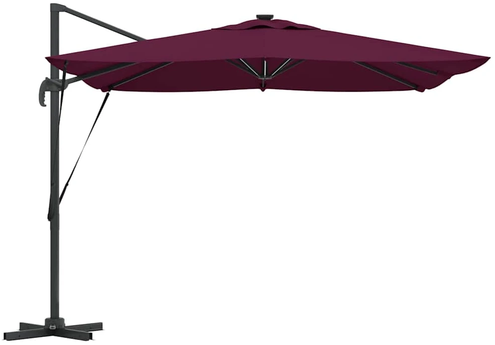 Skėtis nuo saulės Bordo raudona 286 x 284 x 270 cm