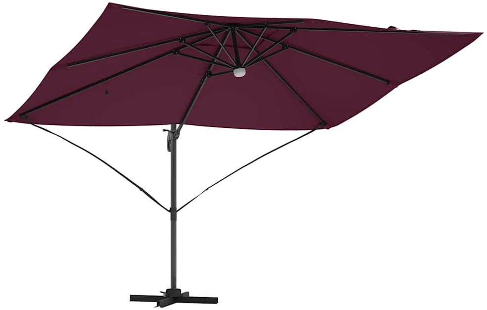 Skėtis nuo saulės Bordo raudona 351 x 250 x 253 cm