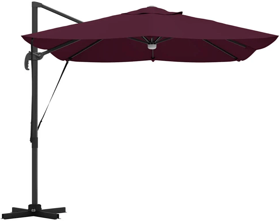 Skėtis nuo saulės Bordo raudona 351 x 250 x 253 cm