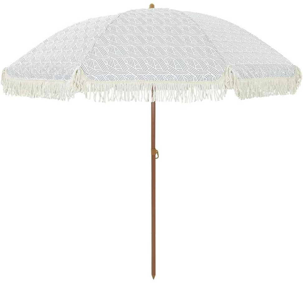 Paplūdimio skėčius 205 x 205 x 210 cm Poliesteris ir plienas